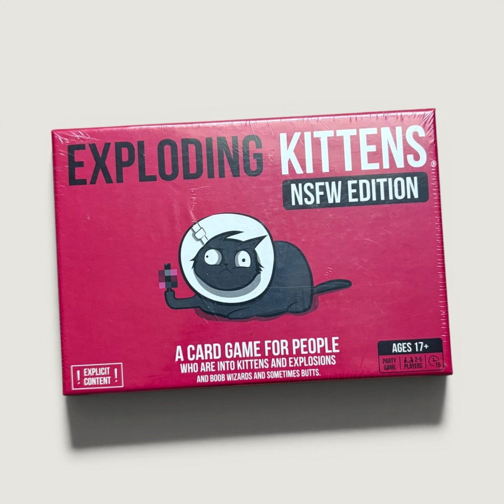 Exploding Kittens NSFW Edition Adult Card Game 56 Cards New Sealed 2022